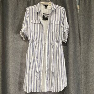 Stripped blue Missy dress. (New)